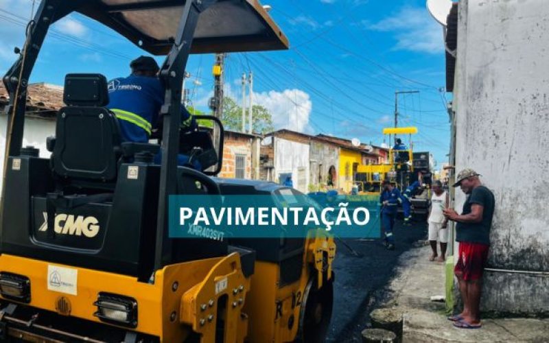 Pavimentação asfáltica no Alto do São Roque