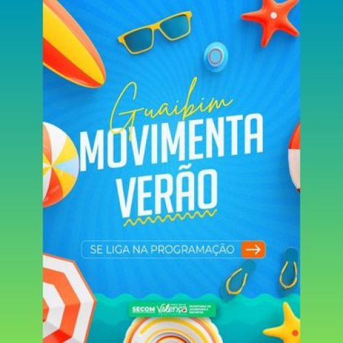 Prefeitura de Valença divulga programação Verão em Guaibim