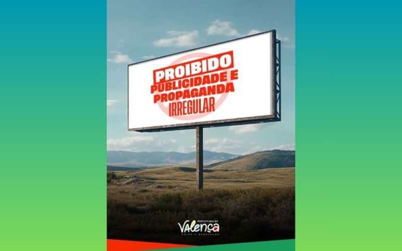 placas e outdoors irregulares