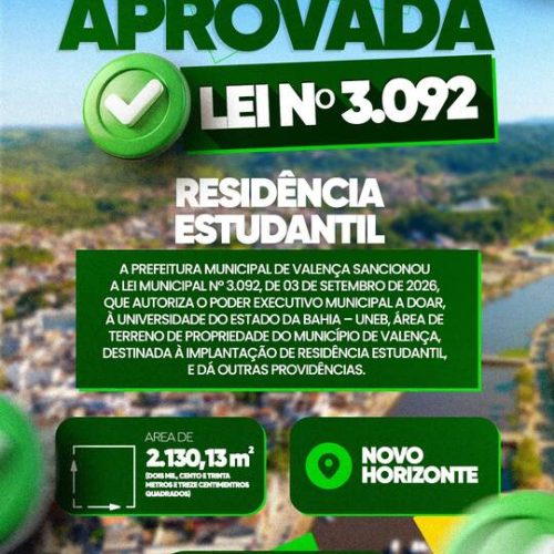 Prefeito Marcos Medrado sanciona lei para doação de terreno à UNEB em Valença