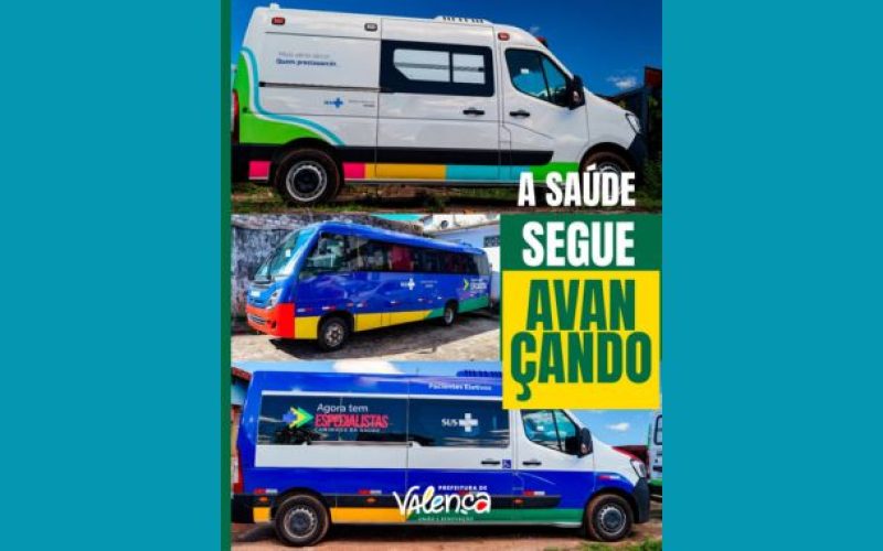 Prefeitura de Valença amplia frota da saúde com novos veículos para atendimento à população