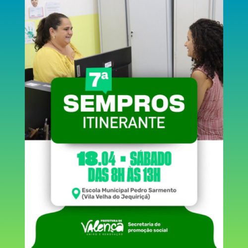 7° SEMPROS itinerante