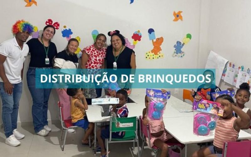 Ação da Prefeitura de Valença distribuiu 4 mil brinquedos entre outubro e novembro