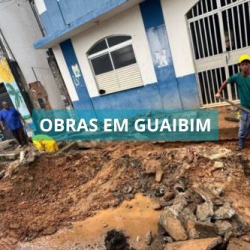 Prefeitura de Valenla renova sistema de drenagem no distrito do Guaibim