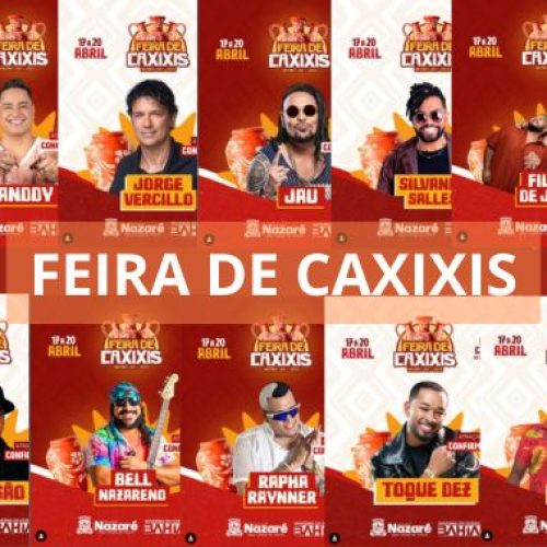 De Jorge Vercillo a Xanddy Harmonia, confira as primeiras atrações divulgadas para a Feira de Caxixis 2025