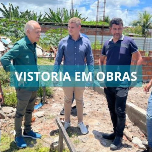 Prefeito de Valença vistoria obras na Escola Clemenceau Teixeira