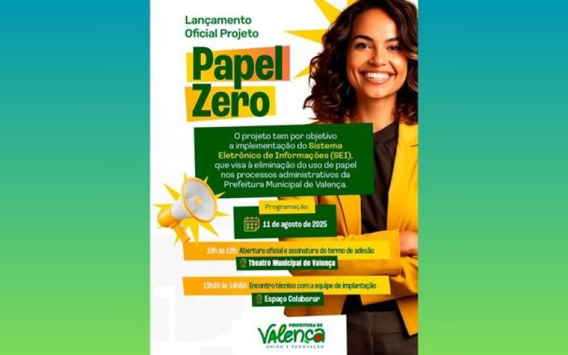 Valença realiza evento de lançamento e implantação do SEI nesta segunda-feira (11)