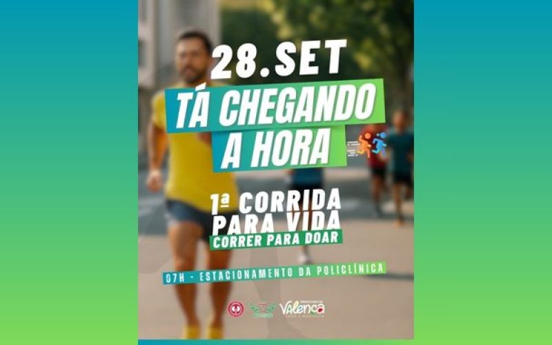 Prefeitura apoia a 1ª Corrida Para Vida em incentivo à doação de órgãos e tecidos