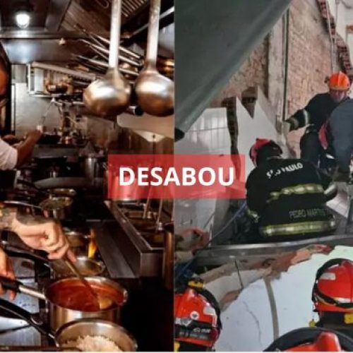 Parte do teto de restaurante de Henrique Fogaça desaba