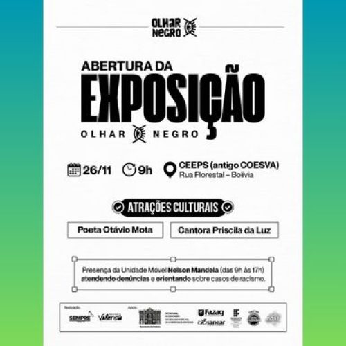 Mostra de fotografias Olhar Negro