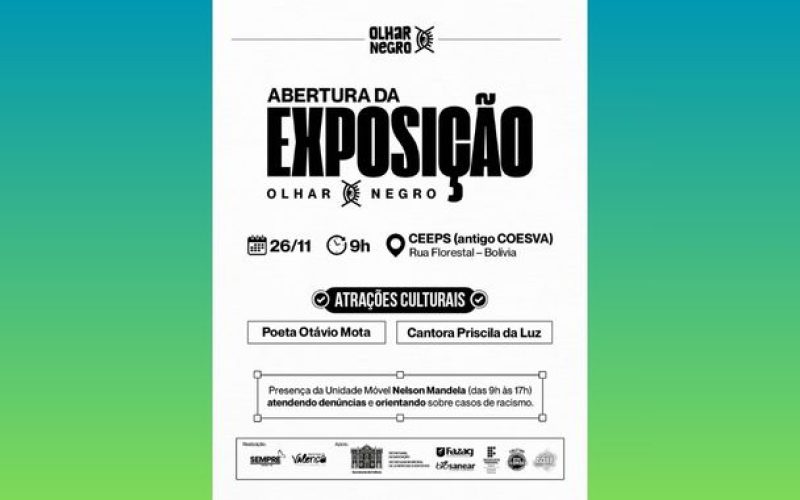 Mostra de fotografias Olhar Negro