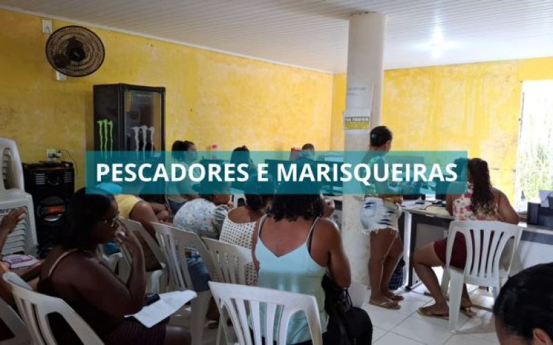 CAF para pescadores e marisqueiras do Guaibim