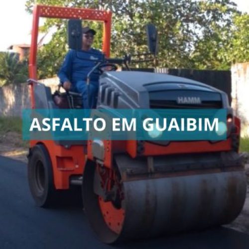 Prefeitura de Valença inicia pavimentação asfáltica no Guaibim