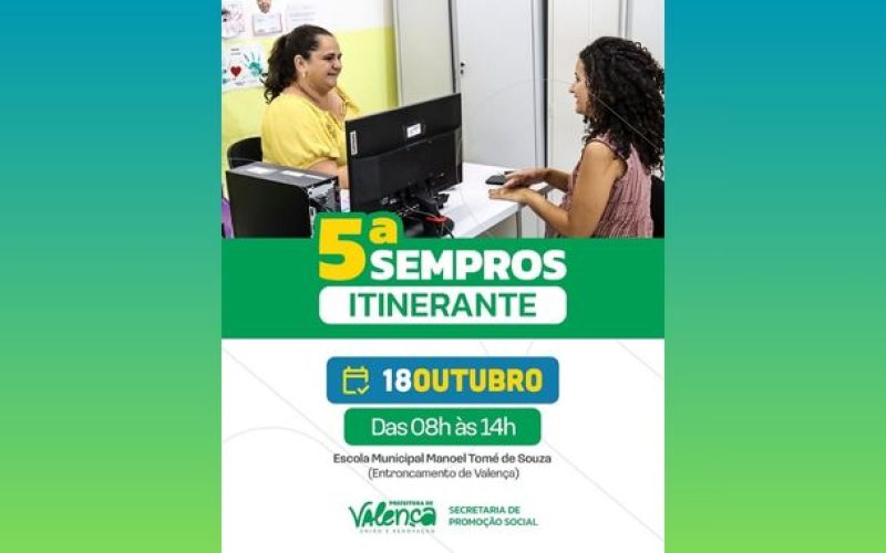 Vem aí a 5ª edição da SEMPROS Itinerante!