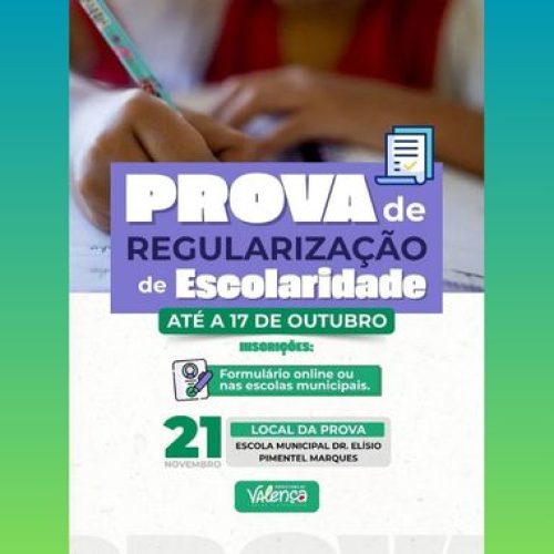 Prova de Regularização de Escolaridade 2025