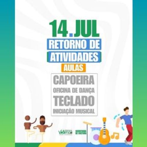 Oficinas culturais retornam no Theatro Municipal e nova turma de Capoeira terá inscrições abertas no dia 14