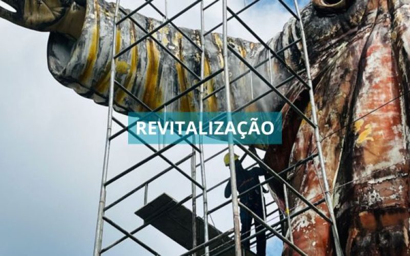 Cristo do Alto do São Roque passa pela primeira revitalização desde sua inauguração