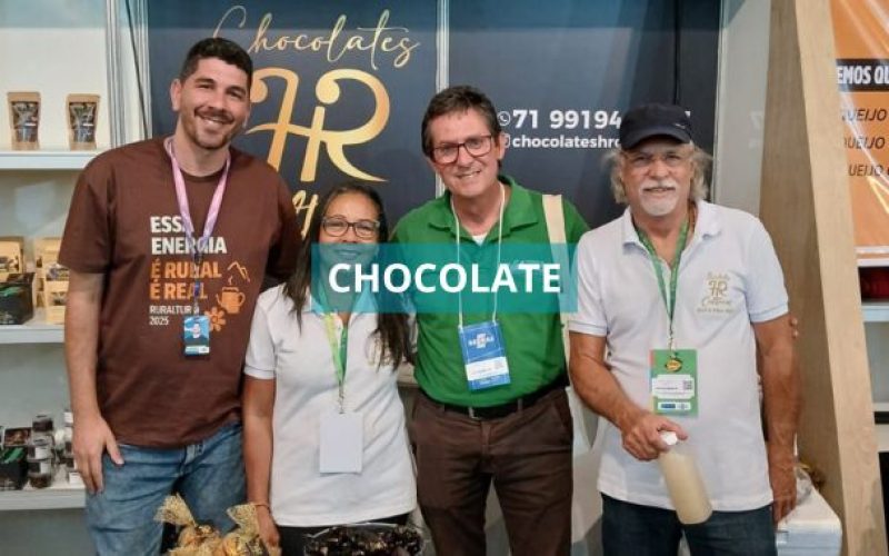 Empresas de chocolate de Valença se destacam em feira de turismo na Chapada Diamantina