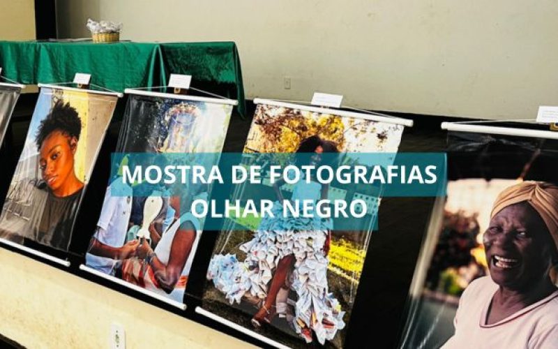 Exposição fotográfica da mostra Olhar Negro
