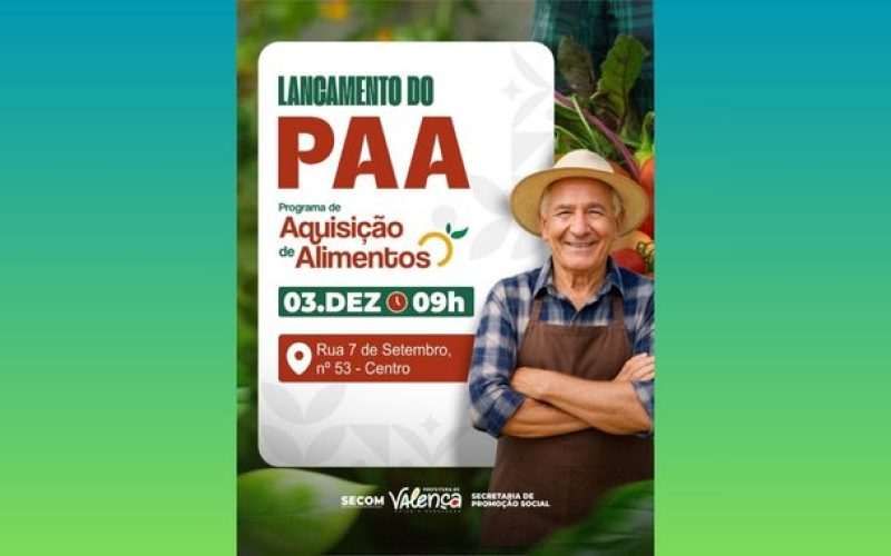 Lançamento do Programa de Aquisição de Alimentos (PAA)