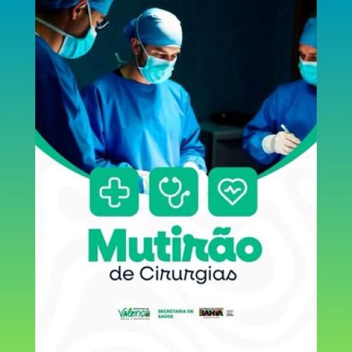 Prefeitura de Valença realiza mutirão de cirurgias oftalmológicas: agendamentos podem ser feitos entre 23 de abril e 06 de maio