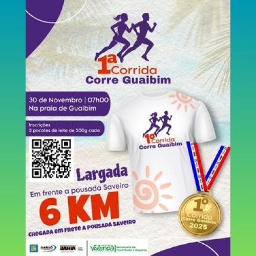 Vem aí a 1ª Corrida “Corre Guaibim”!