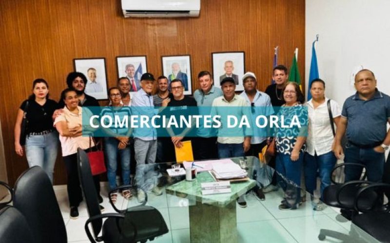 Prefeito Marcos Medrado se reúne com comerciantes da orla de Valença