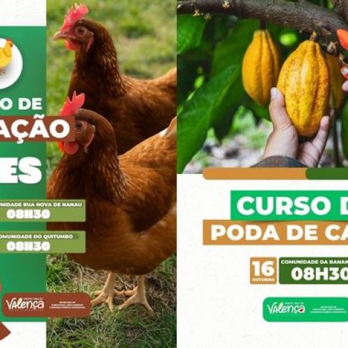 Prefeitura de Valença promove cursos para fortalecer o campo