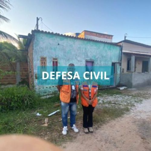 Residência é interditada pela Defesa Civil