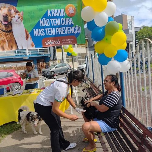 Valença realiza Dia D da Vacinação Antirrábica e amplia proteção de cães e gatos