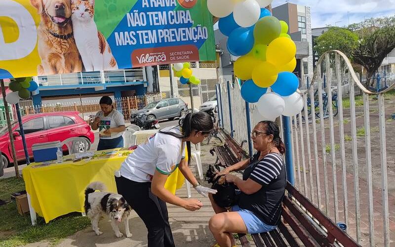 Valença realiza Dia D da Vacinação Antirrábica e amplia proteção de cães e gatos