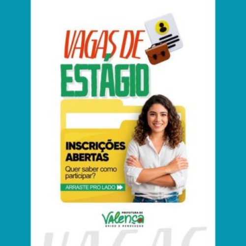 Prefeitura de Valença abre seleção pública para estagiários de curso superior